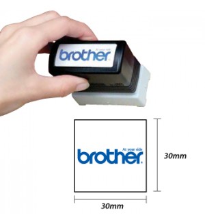 Carimbo 30x30mm Preto Brother PR3030B6P 6un