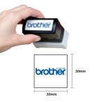 Carimbo 30x30mm Vermelho Brother PR3030R6P 6un