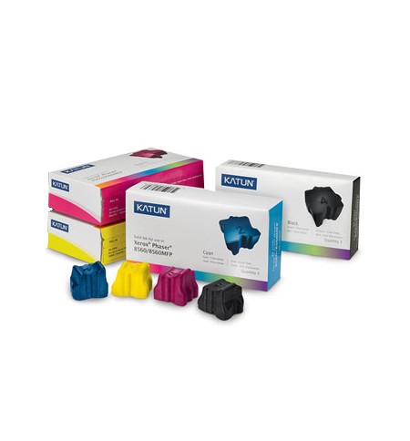 Pack Tinta Sólida Compatível Xerox Preto 4000 Pág. 3un