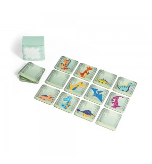 Jogo de Memória Com Figuras Dinossauros 20 peças