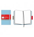 Volant Liso Moleskine Azul Claro 2un