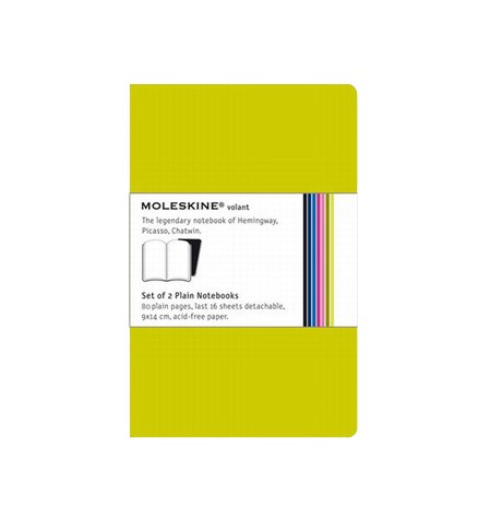 Volant Liso Moleskine Verde Claro 2un