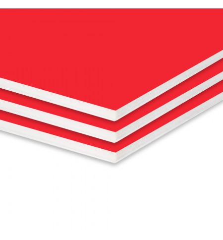 Placa K-Line Vermelho 5mm 50x70cm Pack 40un