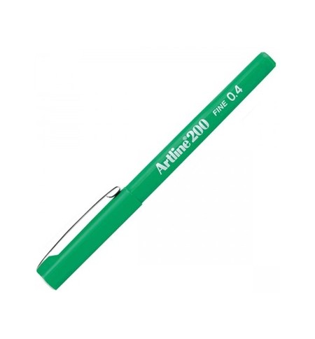 Marcador Fino Artline 200 0,4mm Verde 12un