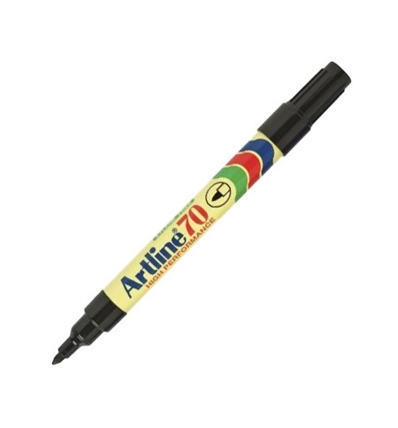 Marcador Permanente Médio Artline 70 1,5mm Preto 1un
