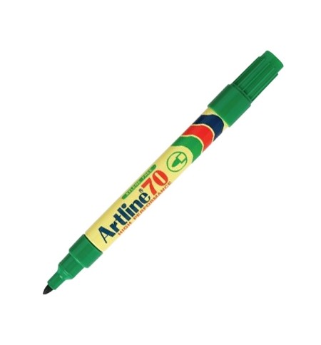 Marcador Permanente Médio Artline 70 1,5mm Verde 1un