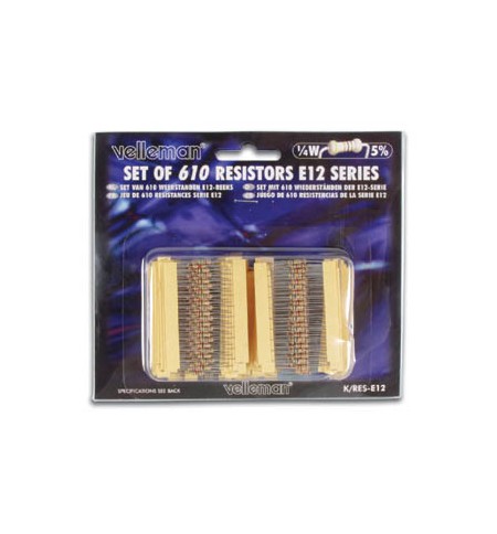 Set Resistências Série E-12 610un