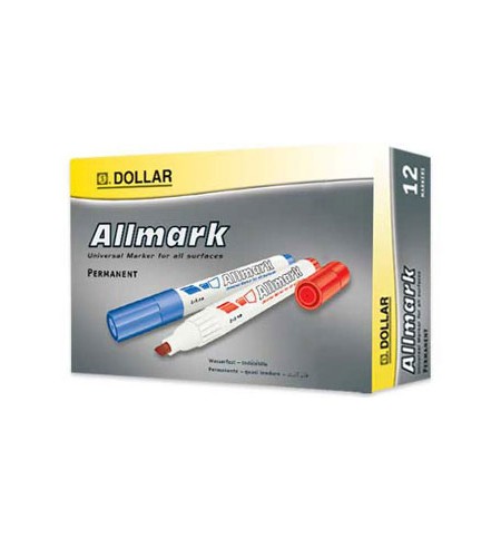 Marcador Permanente Grosso Allmark UMS2 2mm Verde 12un