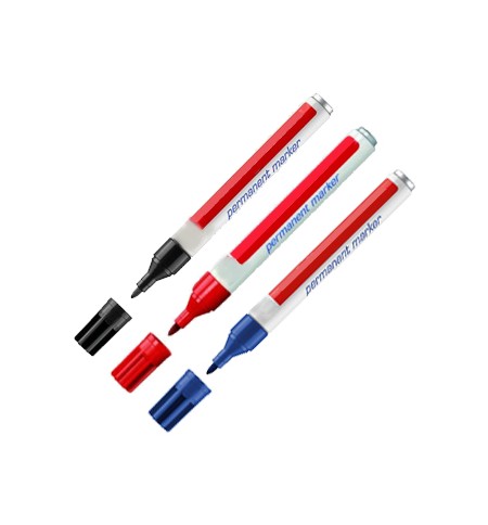 Marcador Grosso Non-Dry Azul Pack 12un