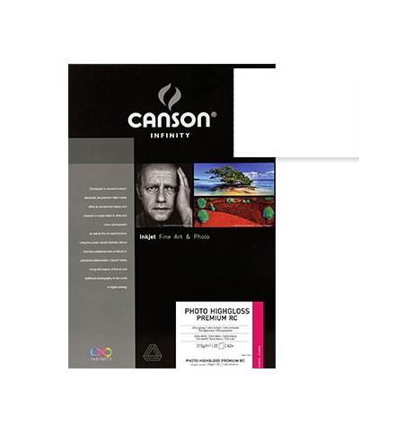 Papel 315gr A3+ Foto Canson Infinity PhotoHighGloss -25Fls