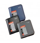 Bolsa para 24 CDs com Fecho Zip EK Megapolis Azul