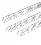 Argolas Espiral Metálicas Passo 5:1 48mm Prata 25un