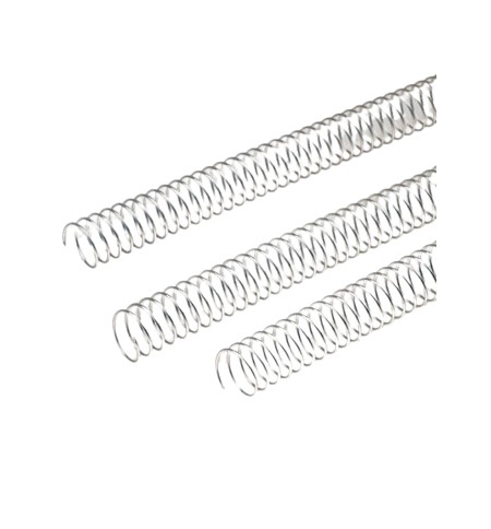 Argolas Espiral Metálicas Passo 5:1 48mm Prata 25un