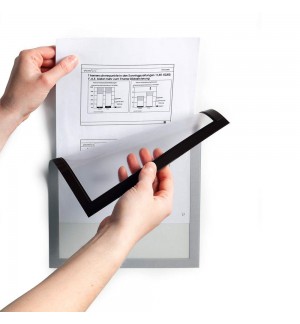 Moldura Magnética A4 Duraframe 4869-23 Prata 5un