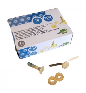 Ataches Latão com Anilha 18mm N.3 100un