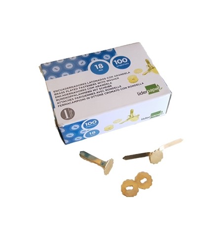 Ataches Latão com Anilha 18mm N.3 100un