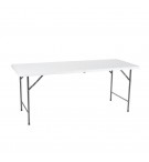 Mesa Dobrável Branco 180x70x74cm