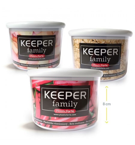 Frasco Multiusos 500ml c/Tampa Branco 3un