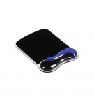 Tapete Rato c/ Apoio Pulso Duo Gel c/Canal Ventilação Preto