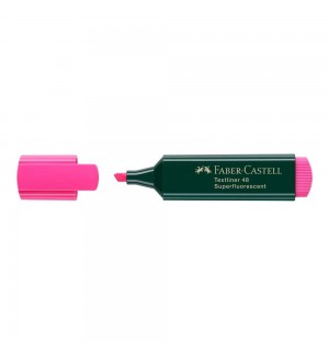 Marcador Fluorescente Faber Textliner 48 Rosa 10un