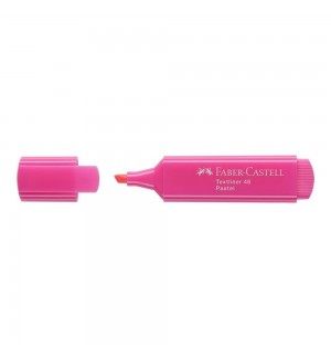 Marcador Fluorescente Faber Textliner 46 Rosa Pastel 10un