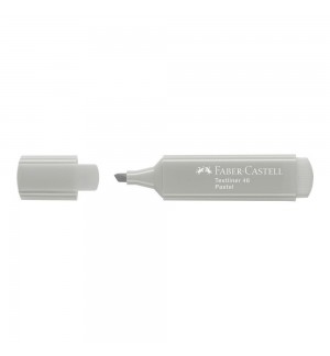 Marcador Fluorescente Faber Textliner 46 Cinza Pastel 10un