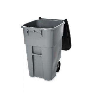 Contentor 189,3L Plástico Brute c/Rodas c/Tampa Cinza