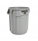 Contentor 38L Plástico Redondo Brute s/Tampa Cinza