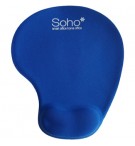 Tapete Rato c/ Apoio Pulso Gel - Azul