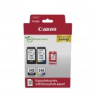 Pack Tinteiros Canon 545/546 Preto/Cor+Papel GP501 8287B008