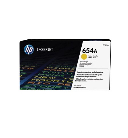 Toner HP 654A Amarelo CF332A 15000 Pág.