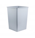 Contentor 132,5L Resina Quadrado s/Tampa Cinza