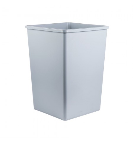 Contentor 132,5L Resina Quadrado s/Tampa Cinza