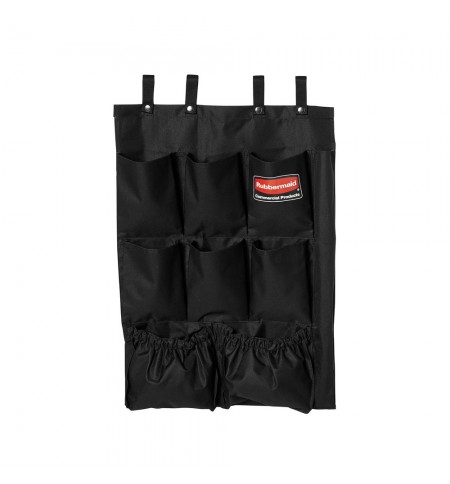 Organizador 9 Bolsas Carro Limpeza Preto