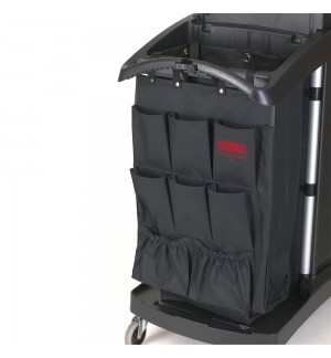 Organizador 9 Bolsas Carro Limpeza Preto