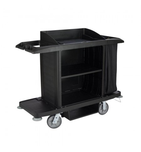 Carro Servico Hotel 152,4x56x127cm Preto