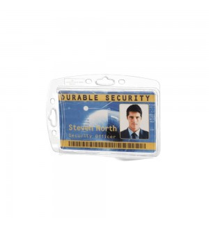 Porta-Nomes Horizontal Vertical 85x54mm Rígido 10un