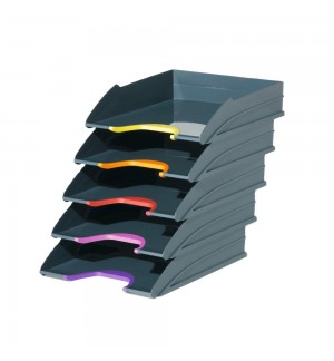 Tabuleiro Secretária Opaco Antracite/Cinza Durable 5un