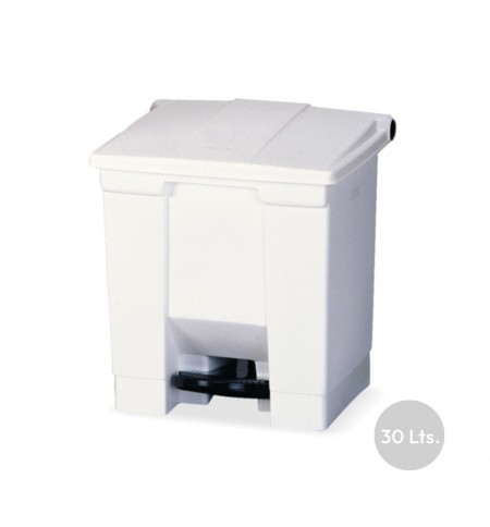 Contentor c/Pedal 30 Litros Branco