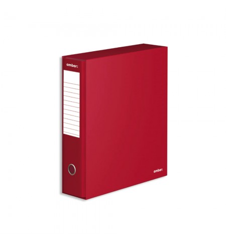 Pasta Arquivo+Cx Ambar L/L Din com calha Bordeaux