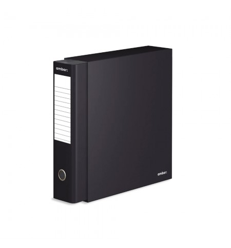 Pasta Arquivo+Cx Ambar L/L Din com calha Preto