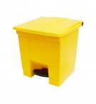 Contentor 30L Plástico Amarelo com Pedal
