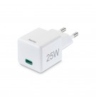 Carregador USB-C PD/QC 25W Rápido Mini-charger Branco