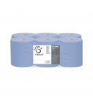 Rolo Espiral Azul 135mx20cm 22g 2Fls PAPERNET Picotado 6un