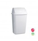 Contentor 30L Plástico Tampa Basculante Branco