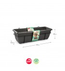 Floreira Varanda Suporte Antracite 28x60x19,5cm 1un