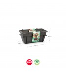 Floreira Varanda Suporte Antracite 27x40x18cm 1un