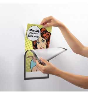 Moldura Magnética A4 Durable 400757 Cinza 5un