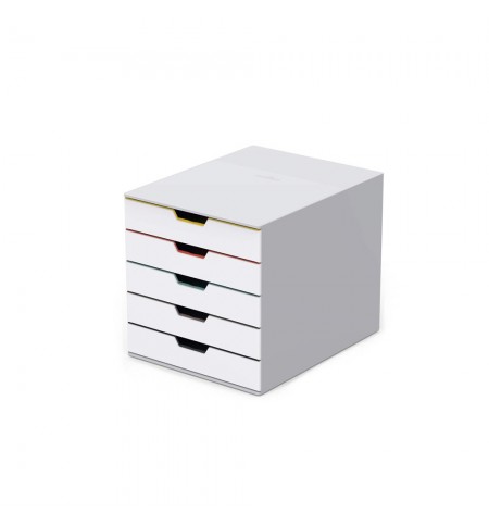 Móvel Secretária 5 Gavetas Durable Multicolor