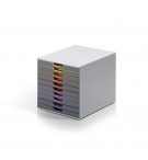 Móvel Secretária 10 Gavetas Durable Multicolor